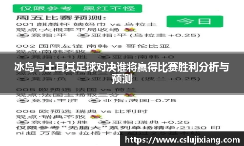 冰岛与土耳其足球对决谁将赢得比赛胜利分析与预测